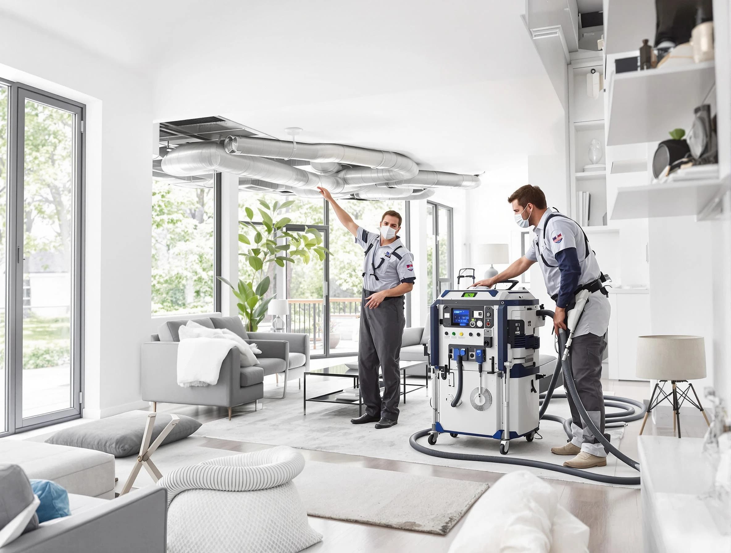 Hueytown Air Duct Cleaning professional conducting pure air duct cleaning with state-of-the-art equipment in Hueytown