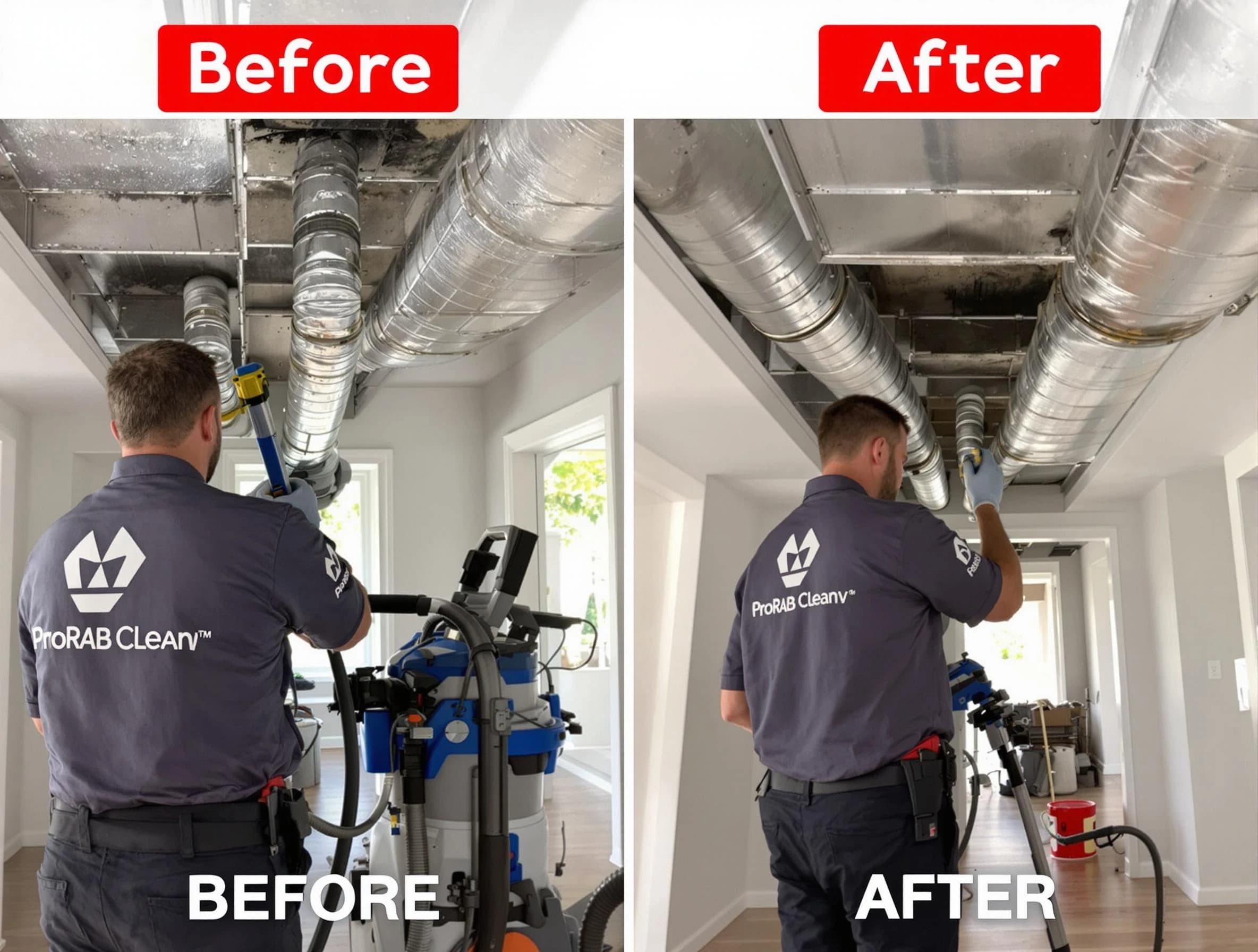 Hueytown Air Duct Cleaning expert performing thorough residential duct cleaning in a Hueytown home